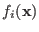 $ f_i(\mathbf{x})$